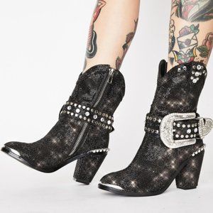 Club Exx Midnight Sheriff Shine Cowboy Boots (Like New)